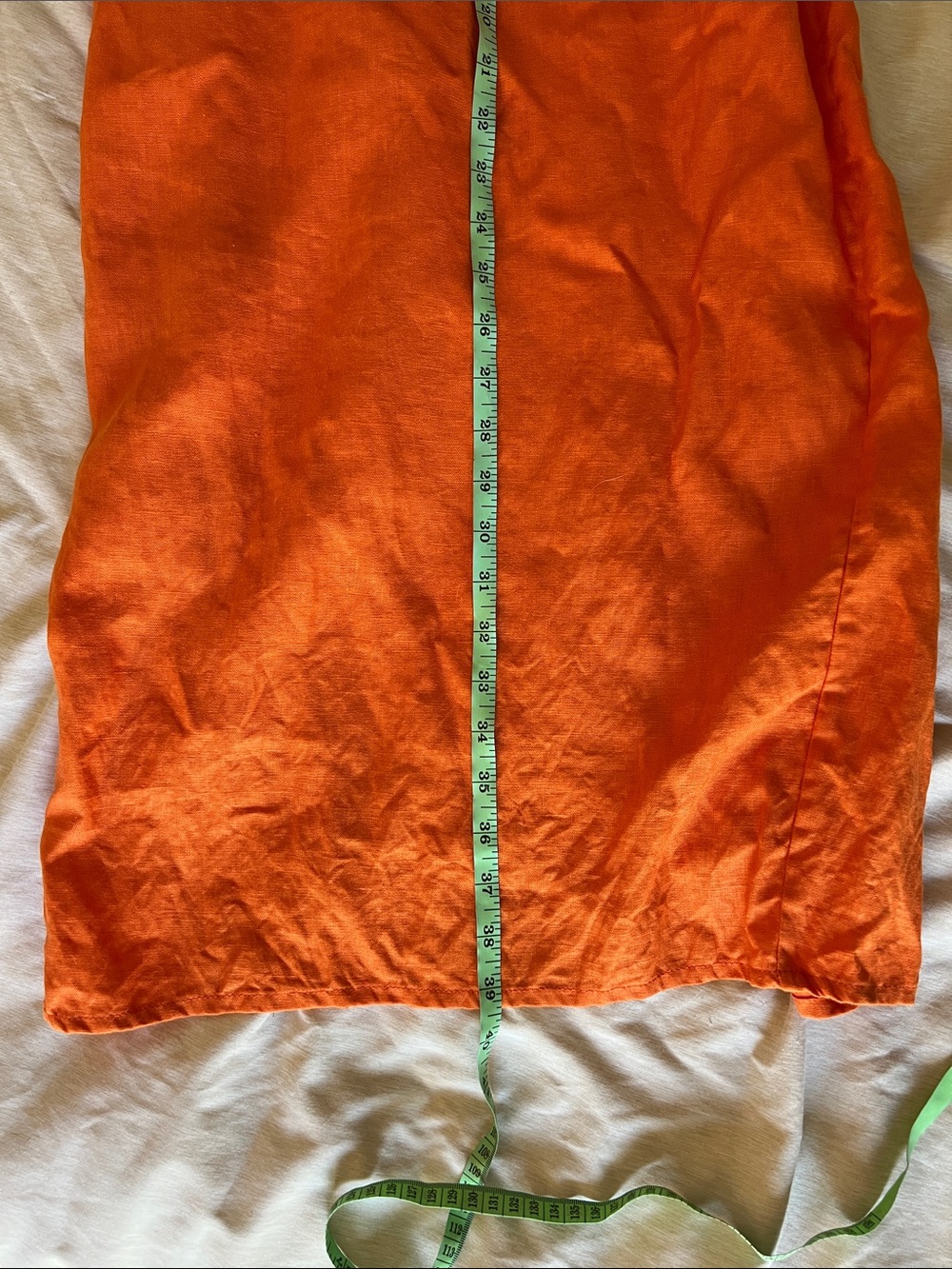 Reformation Frankie Linen Dress in Citrus - Size 4 - Picture 7 of 11